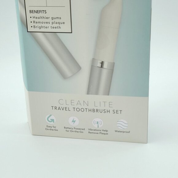 Luxe Willow L+ W Bio Clean Lite Battery Powered Travel Toothbrush (Set of 2) NEW - Picture 6 of 15